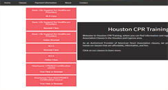 Desktop Screenshot of houstoncprtraining.com